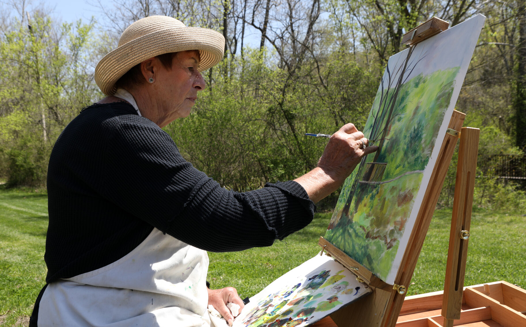 Weinstein paints at Klondike